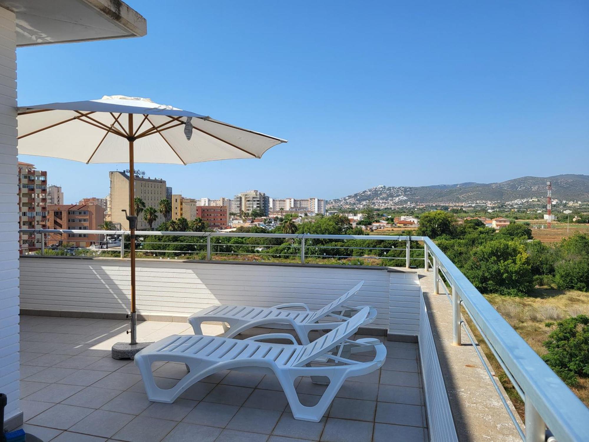 Atico Aqua Peniscola, 1ª Linea De Playa, Parking Y Piscina Appartement Buitenkant foto